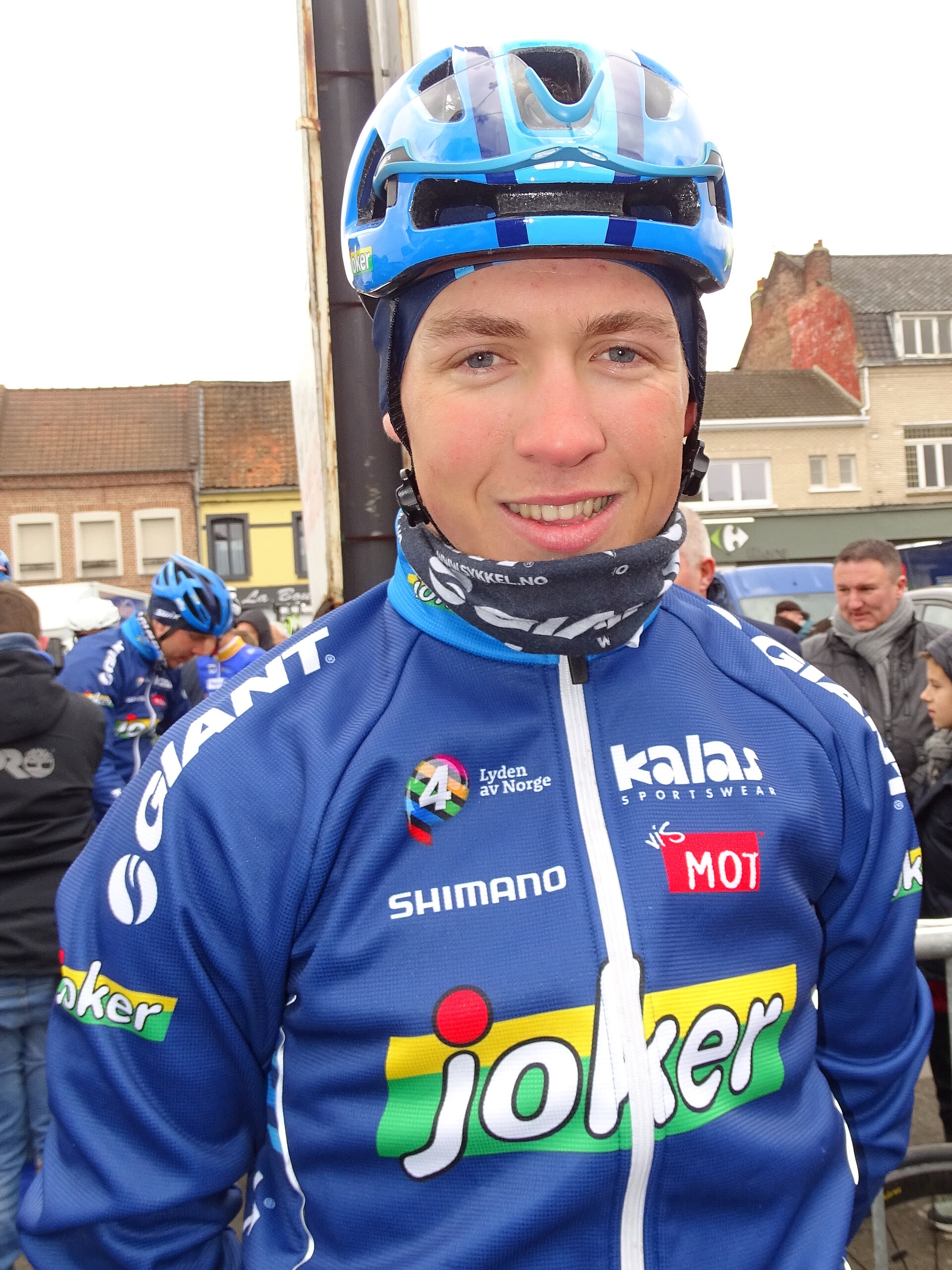 Imagem de referência de Kristoffer Halvorsen, descrito nos dados abertos como ciclista norueguês
