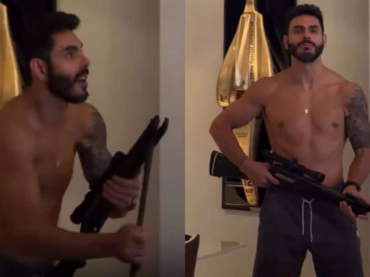 Rodolffo, da dupla com Israel, mata com tiro barata que estava dentro de casa: 'Não entra no meu quintal'
