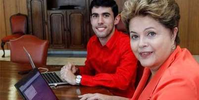 Jeferson Monteiro conheceu Dilma Rousseff, enquanto ela ainda era presidente, devido ao sucesso do perfil Foto: Reprodu&ccedil;&atilde;o
