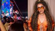 Palco de Gloria Groove desaba durante festival e dois bailarinos caem em buraco