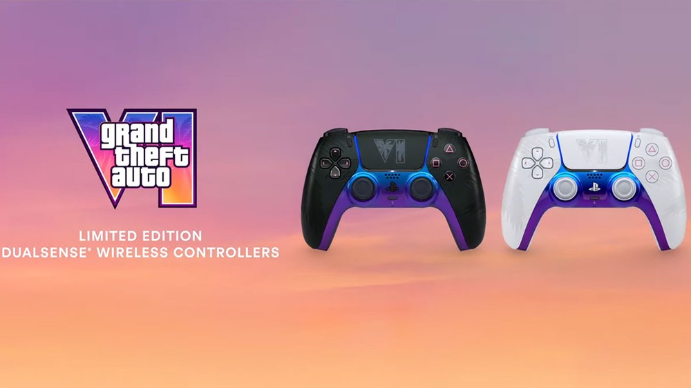 Novo DualSense de GTA 6 traz belos joysticks temáticos nas cores preto e branco — Foto: Reprodução/State of Play