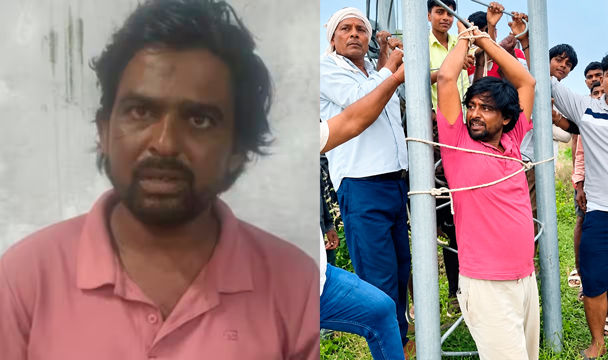 Em protesto contra internet ruim, indianos amarram técnico em torre de transmissão