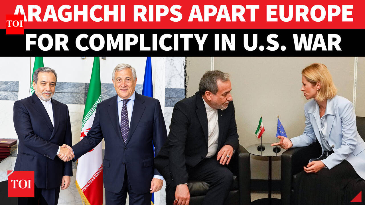 "Complicity Has Consequences: Iran FM Araghchi 'FEARLESSLY' Confronts Top EU Diplomats Over U.S. " "War"