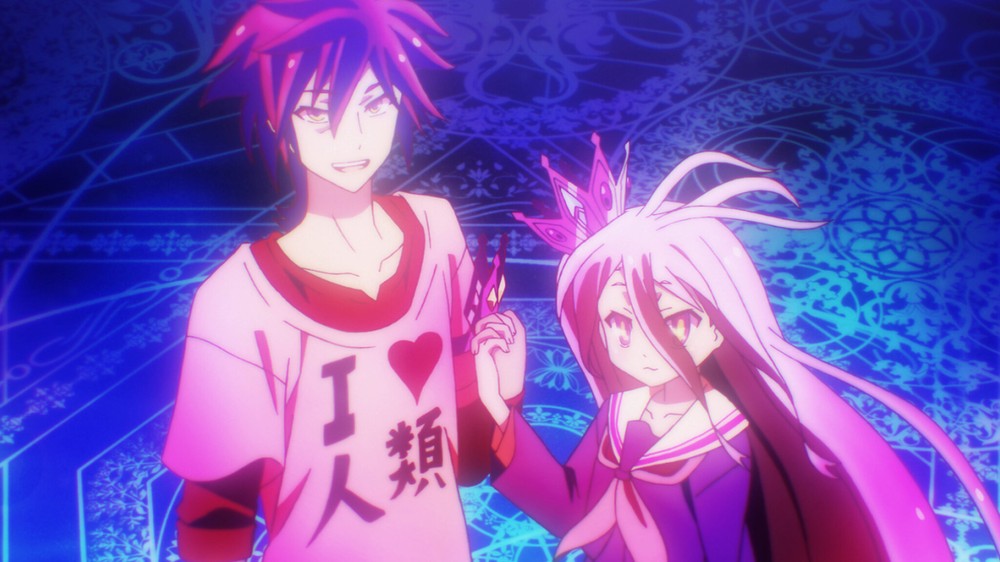 O anime No Game No Life é baseado na light novel de Yuu Kamiya — Foto: Reprodução/IMDb