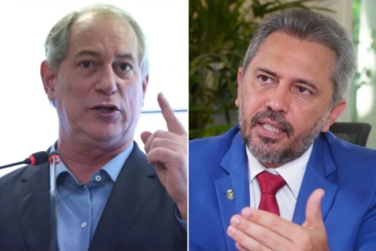 Montagem com fotos coloridas de Elmano de Freitas (PT) e Ciro Gomes - Metrópoles