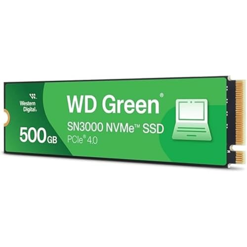 Western Digital SSD interno 500GB WD Green SN3000 NVMe