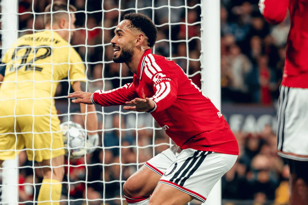 Com gol de Cunha, Manchester United goleia Sabah na Champions League