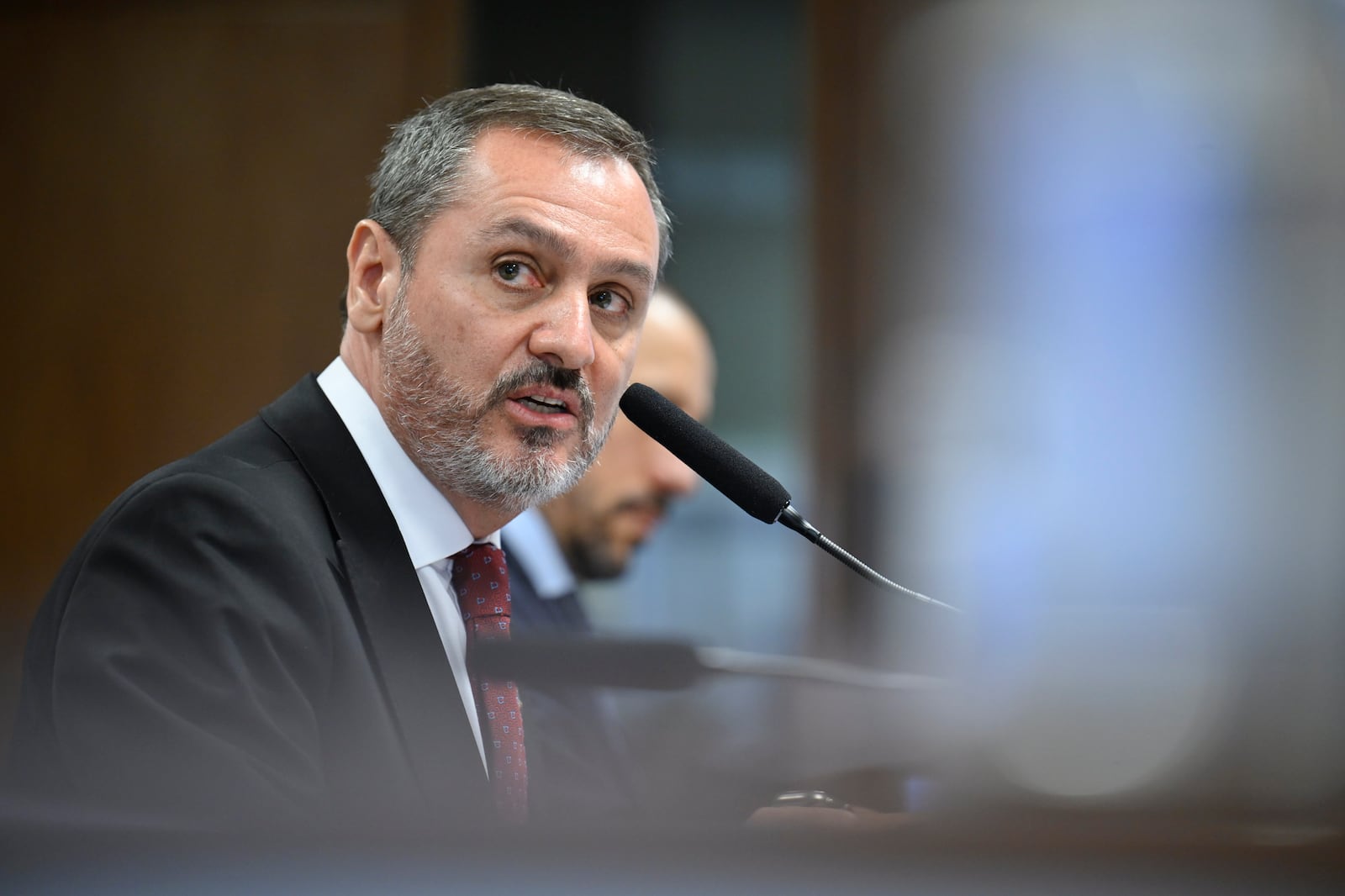 Nos bastidores, Andrei Rodrigues afirma categoricamente que não vazou relatórios de inteligência Andressa Anholete/Agência Senado - 18.11.2025