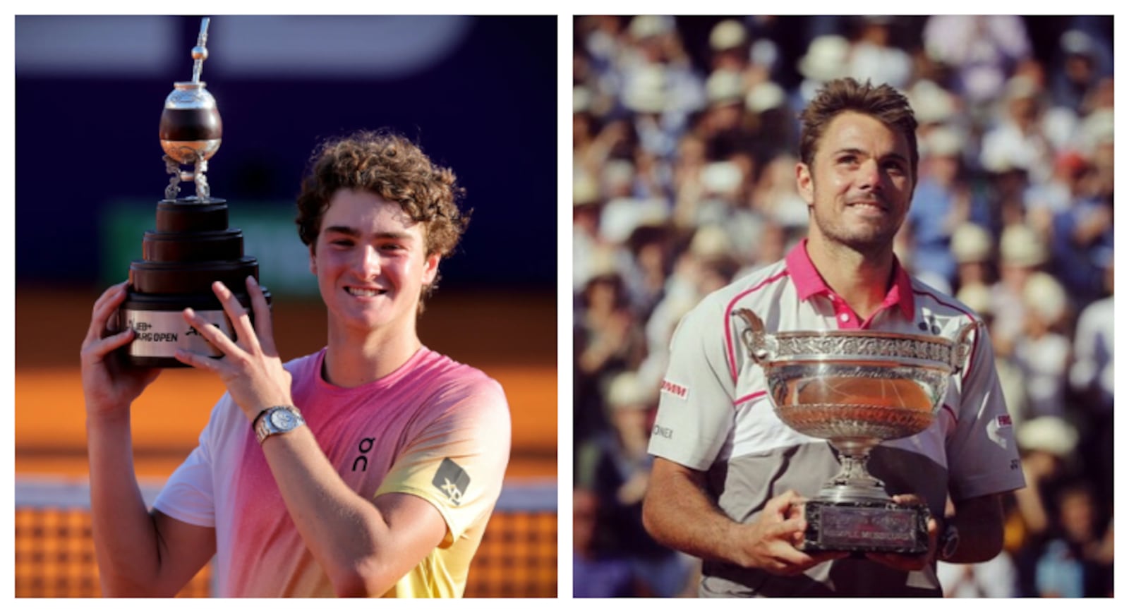 João Fonseca e Stan Wawrinka