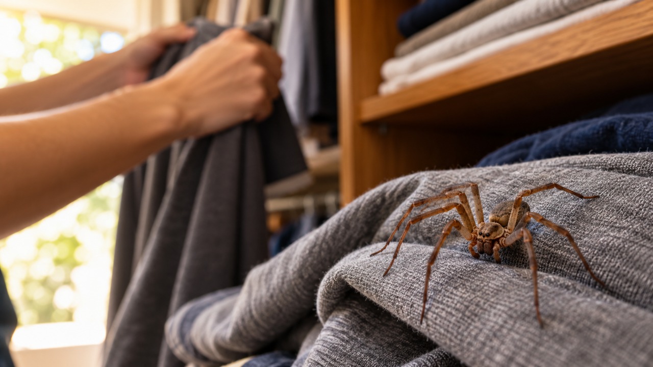O Butantan explica por que a aranha-marrom escolhe justamente o guarda-roupa e a caixa de sapato, e por que sacudir a roupa antes de vestir resolve mais do que qualquer veneno