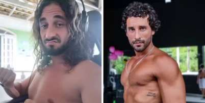Antes e depois do ator Gabriel Reif Foto: Reprodu&ccedil;&atilde;o | Instagram