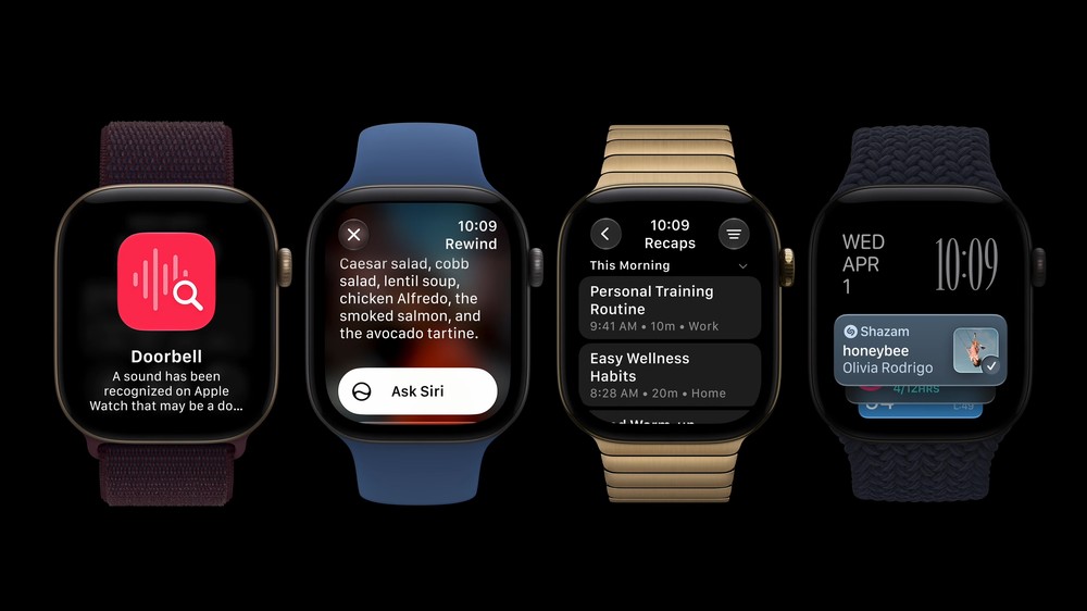 Apple Watch oferece diferentes modos de exercício e métricas de treino integradas aos aplicativos Fitness e Exercício. — Foto: Reprodução/Apple