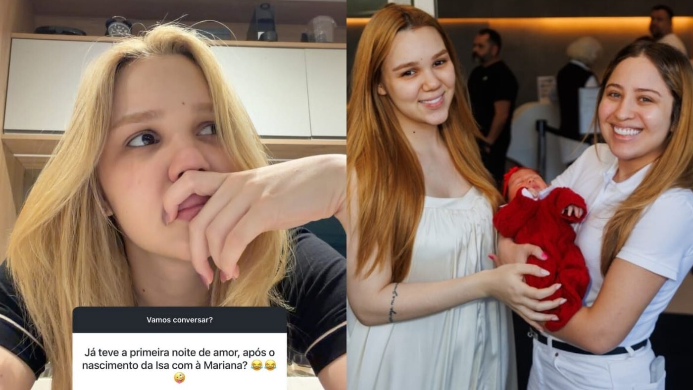 Júlia Ribeiro fala sobre vida sexual com Mari Fernandez e desafios do puerpério após o parto de Isabela