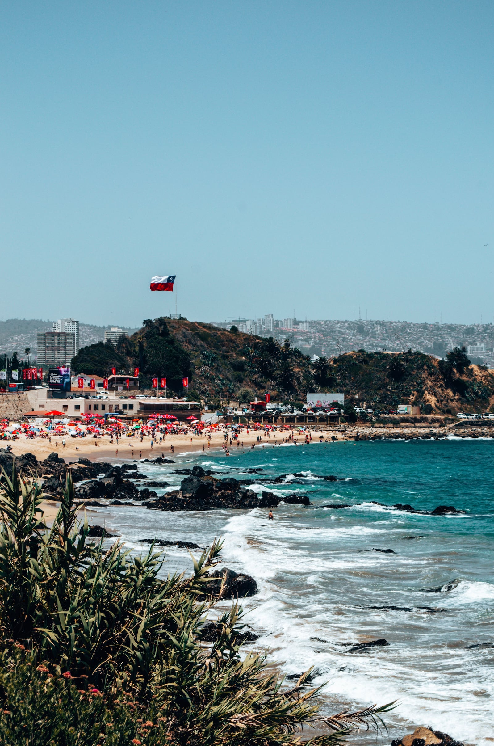 Dia de praia em Viña del Mar, no Chile Gino Matteucci / Pexels