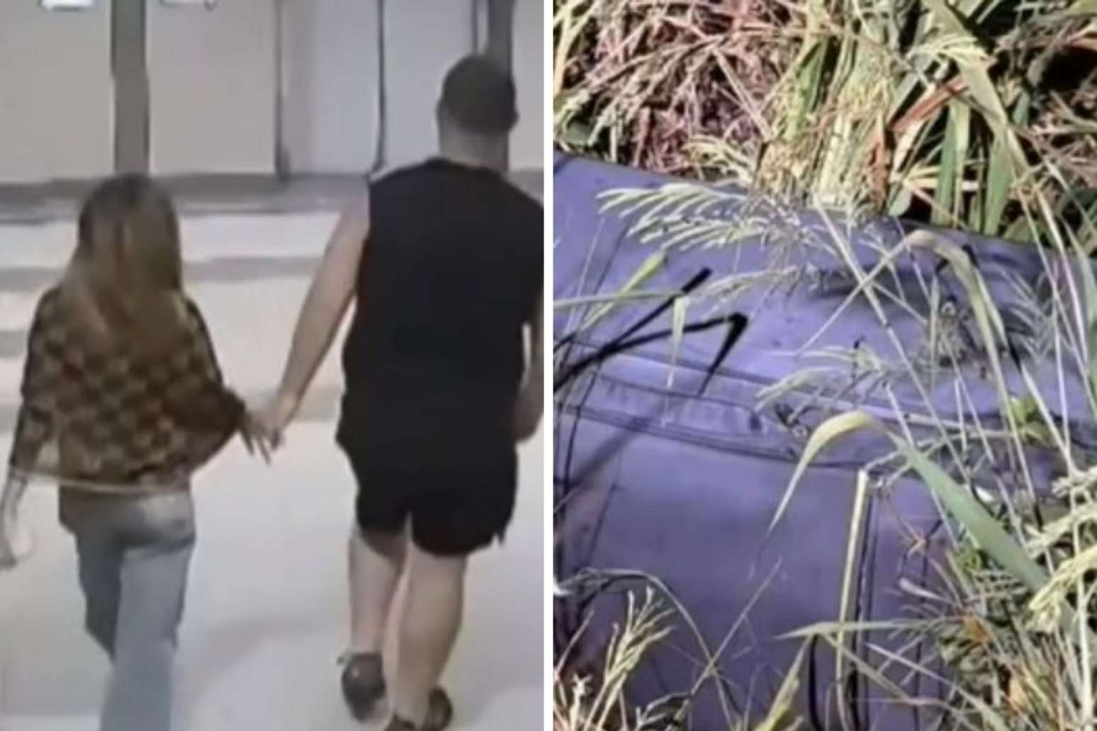 Imagens de c&acirc;mera de seguran&ccedil;a | Mala encontrada nos trilhos do trem