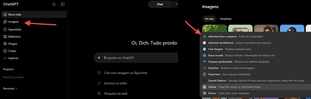 Envie a foto ao ChatGPT e peça só o ajuste desejado, informando que o rosto deve ficar igual — Foto: Diedrich Bader/TechTudo
