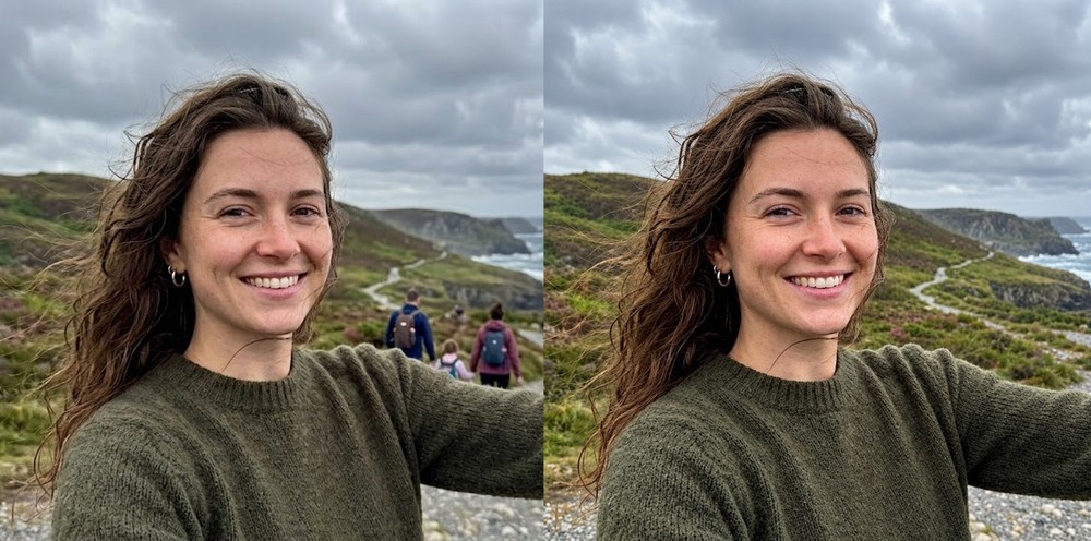 ChatGPT pode remover pessoas ao fundo de uma foto sem alterar quem aparece em primeiro plano — Foto: Imagem gerada por IA/OpenAI