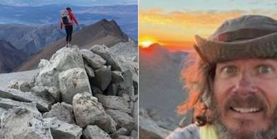 Brian Seibert, de 53 anos, enviou mensagem a amigos após alcançar o cume do Monte Morgan, na Califórnia, mas sofreu uma queda fatal pouco depois Foto: Divulgação/Reprodução-Instagram