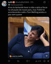Internautas reagiram à postagem de Tom Welling nos stories do Instagram
