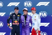 Verstappen, Antonelli e Leclerc, pilotos da Fórmula 1