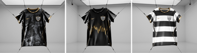 Atlético-MG anuncia camisas finalistas do ‘Manto da Massa’; confira os modelos