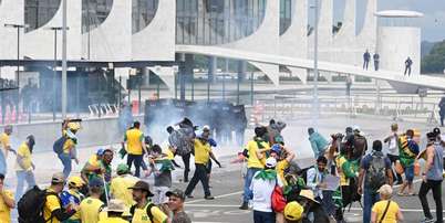 Tentativa de golpe bolsonarista em 8 de janeiro de 2023 Foto: ANSA / Ansa - Brasil