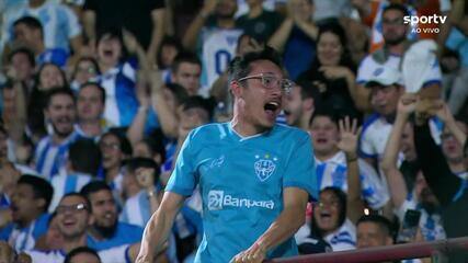 Aos 10 min do 2º tempo - gol de dentro da área de Pedro Henrique do Paysandu contra o Portuguesa
